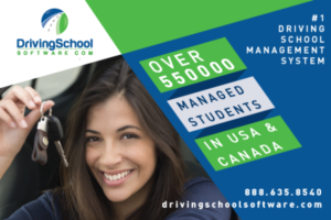 Driving School Software postcard design | Postcard Design by TedAtkinson