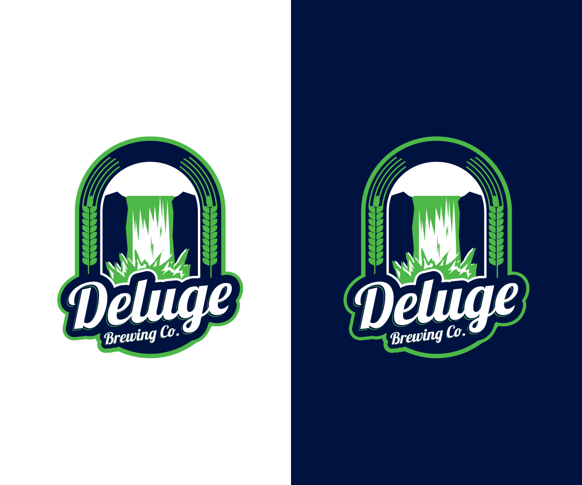 Logo Design by VGB for Deluge Brewing Company | Design #13652019