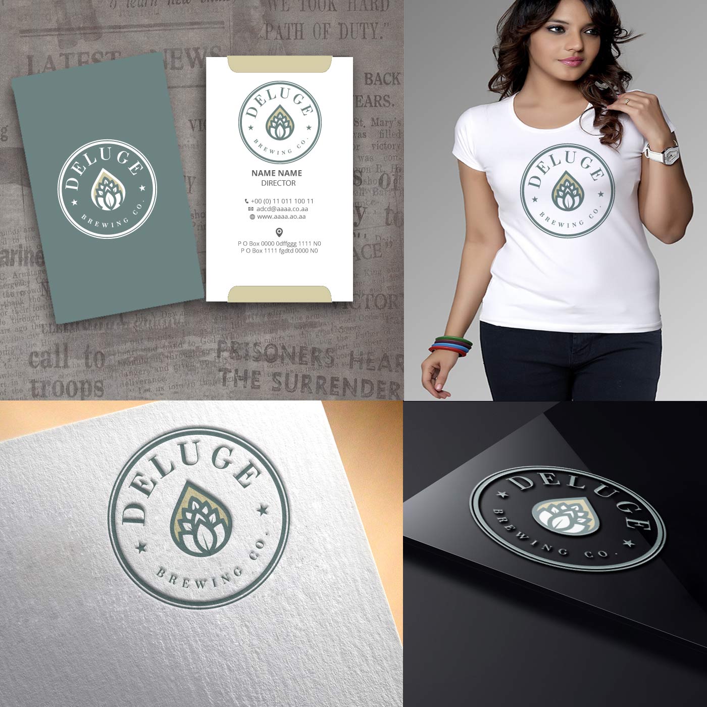 Logo Design by zebronicgraphic for Deluge Brewing Company | Design #13595656