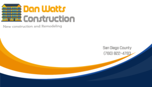 Business Card Design by mcdevinskc for Dan Watts Construction | Design #6998409