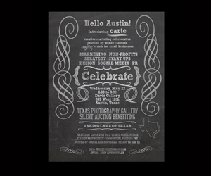 Launch Invite for CARTE in hand-drawn chalk style | Invitation Design by see why