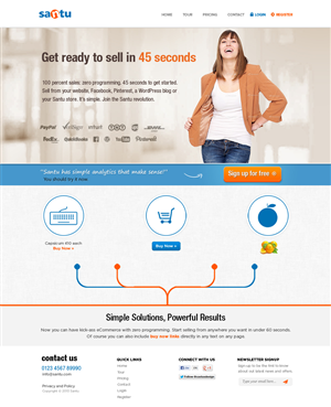 Wordpress Design by Mayank Patel for Santu Pty Ltd | Design: #1829465