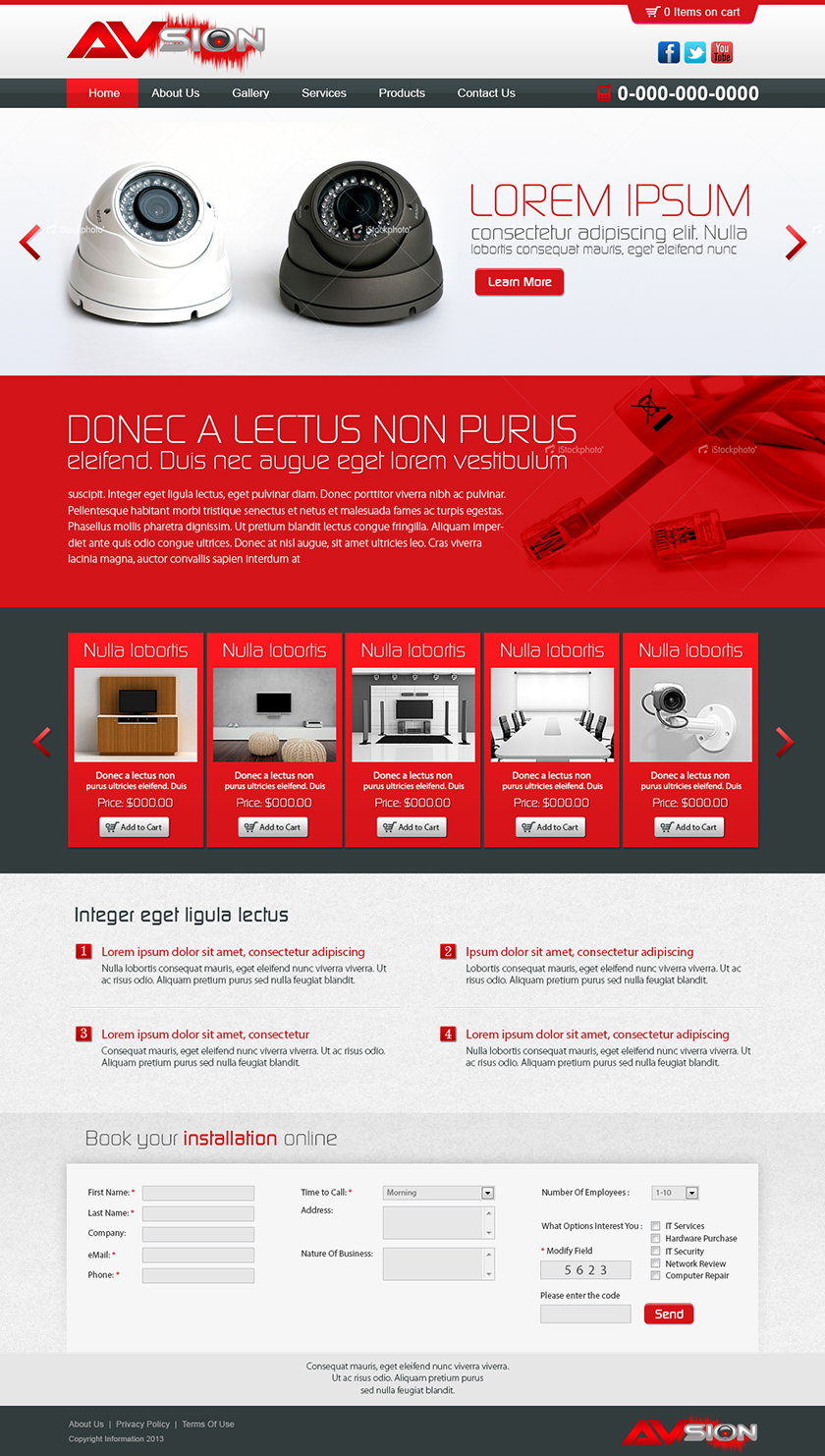 Web Design par Latest Design Ideas pour AVsion | Design #1889639