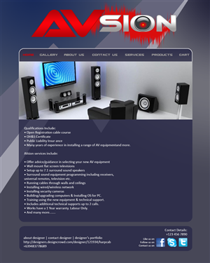 Web Design par harpcab pour AVsion | Design : #1847835