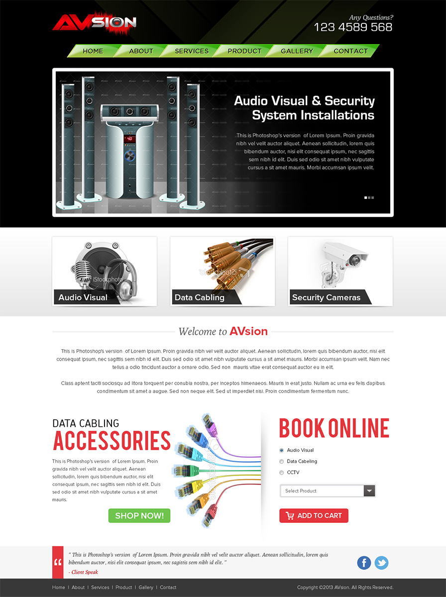 Web Design by Mayank Patel for AVsion | Design #1840328