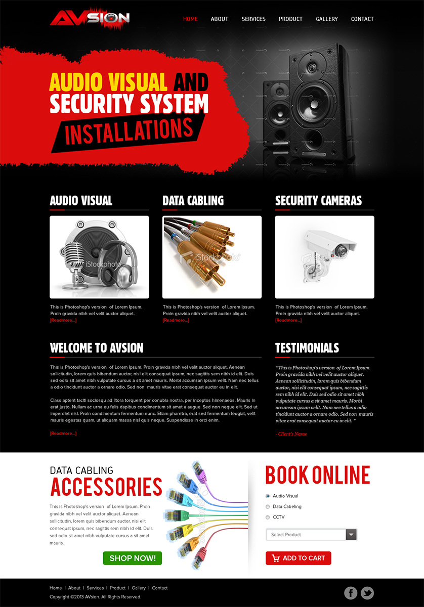 Web Design by Mayank Patel for AVsion | Design #1840335