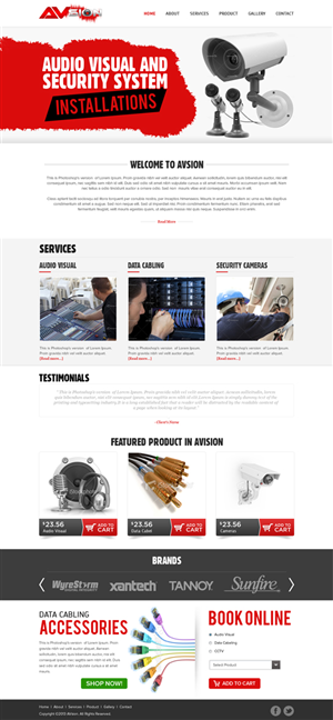 Diseño Web por Mayank Patel para AVsion | Diseño #1847470