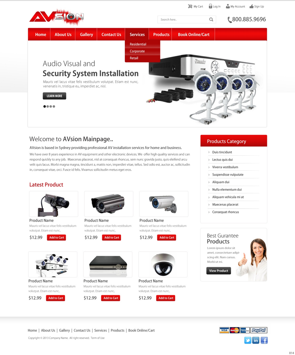Web Design by pb for AVsion | Design #1806694