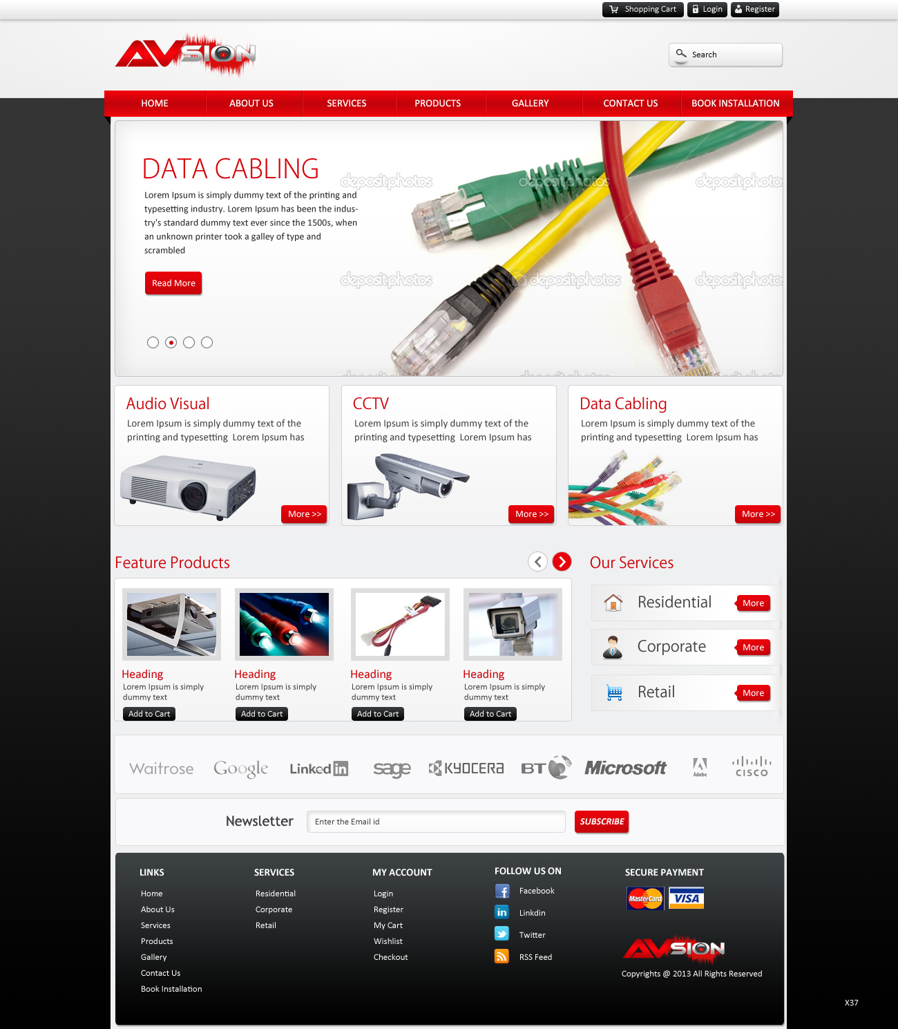 Web Design par pb pour AVsion | Design #1830728