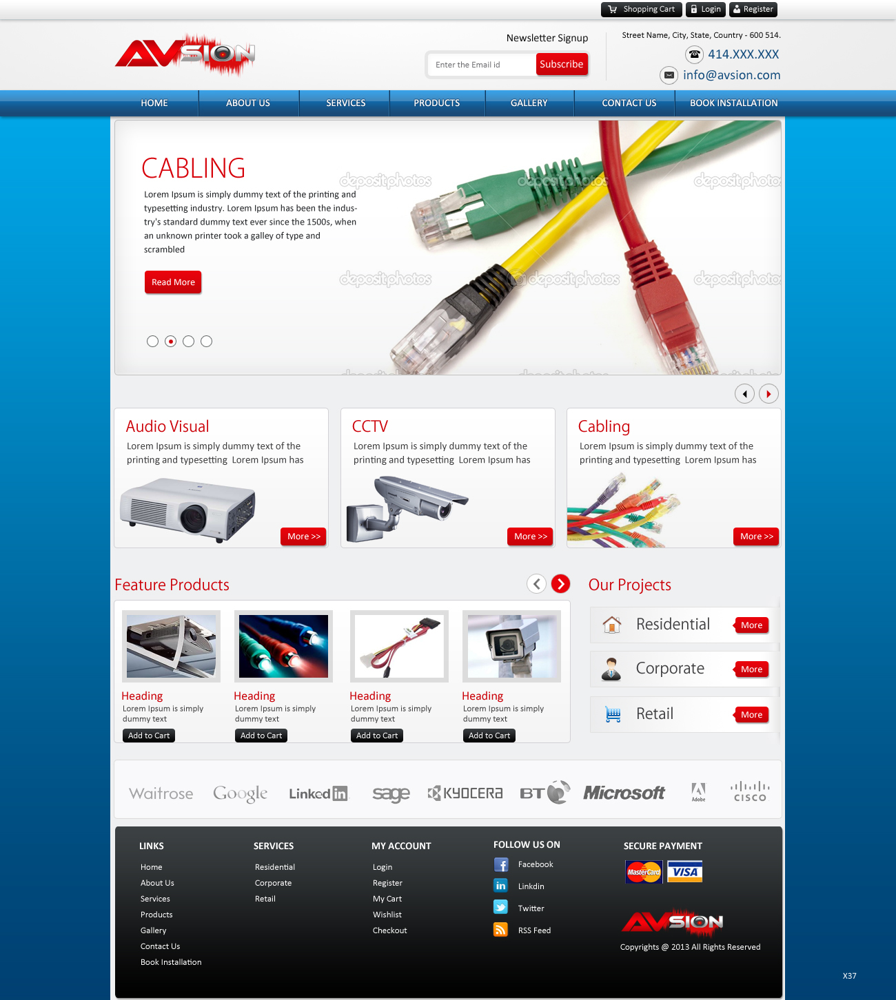 Web Design par pb pour AVsion | Design #1839969