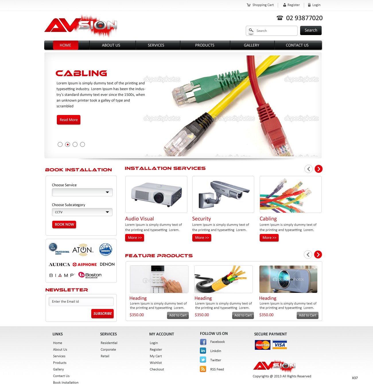 Web Design par pb pour AVsion | Design #1888999