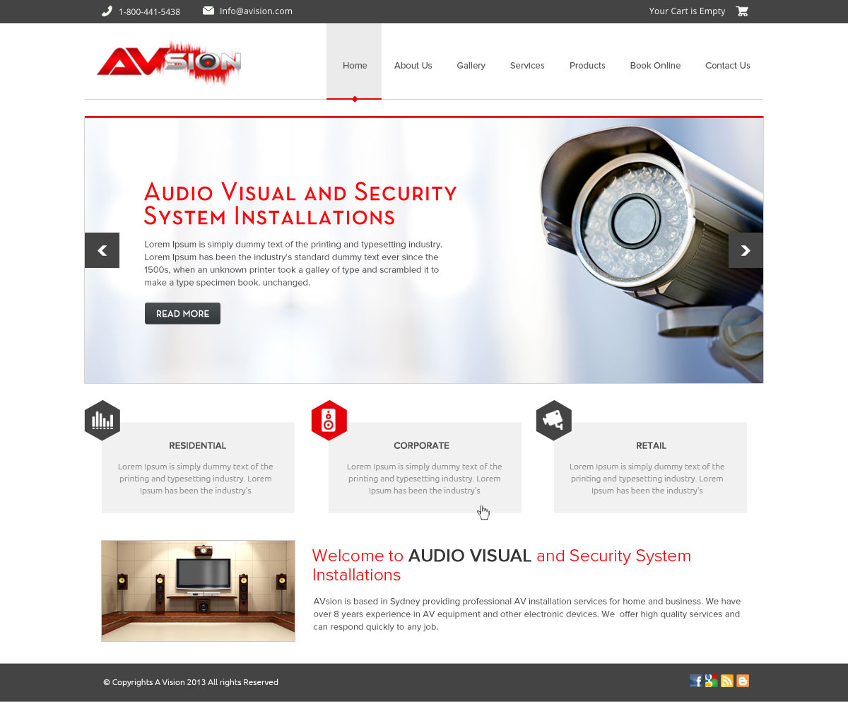 Web Design par OM pour AVsion | Design #1838771