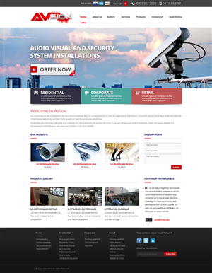 Web Design par OM pour AVsion | Design : #1838955