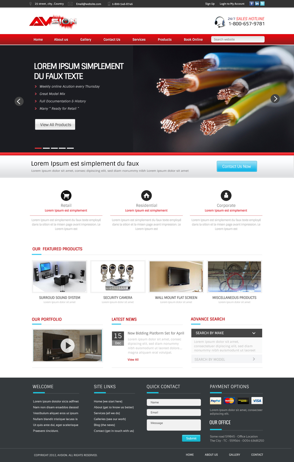 Web Design par OM pour AVsion | Design #1839656