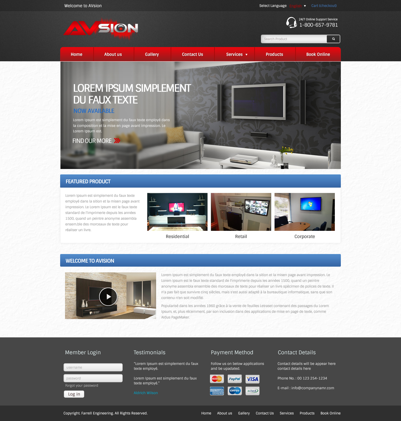 Web Design par OM pour AVsion | Design #1839662