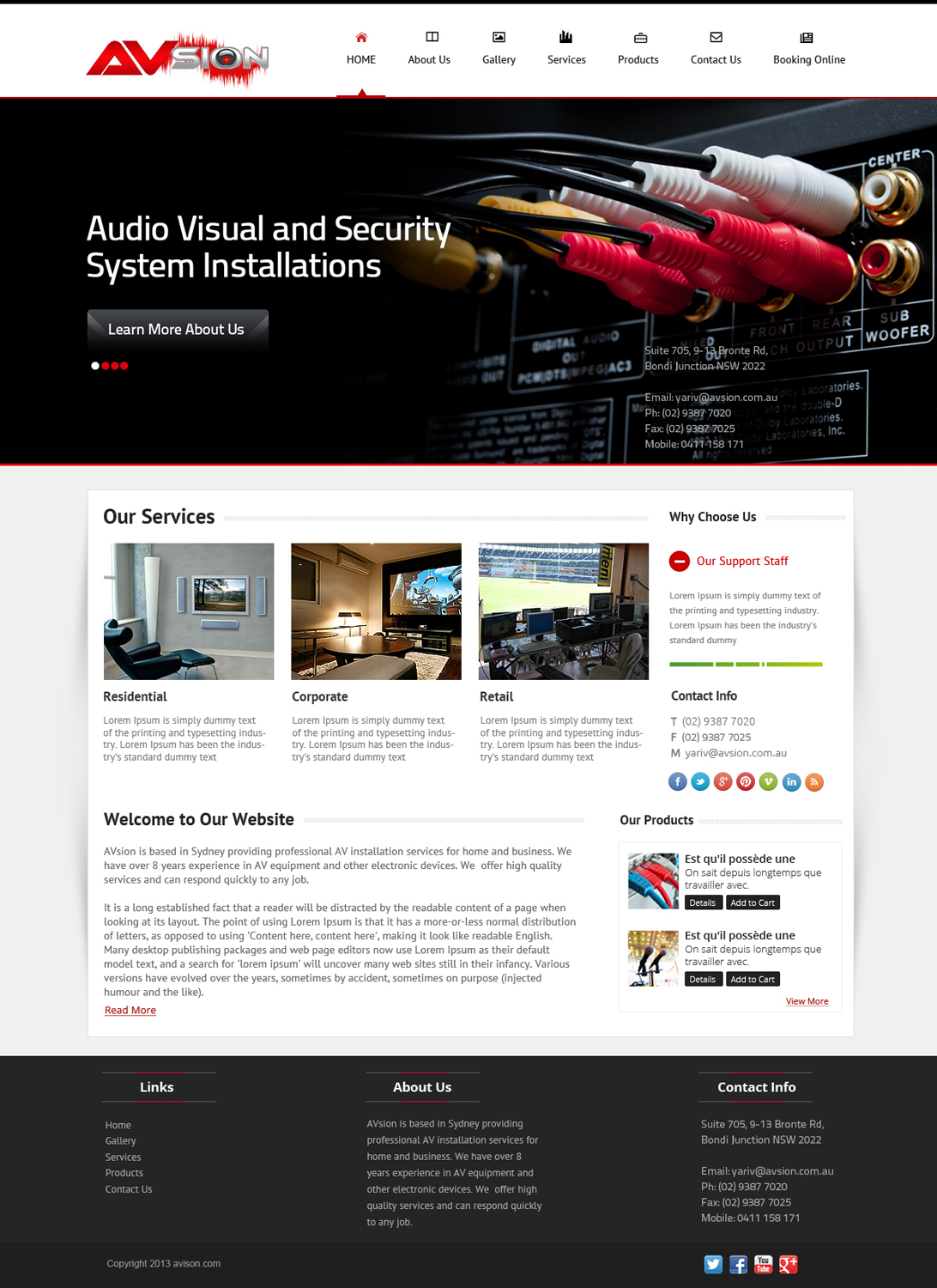 Web Design par OM pour AVsion | Design #1843426