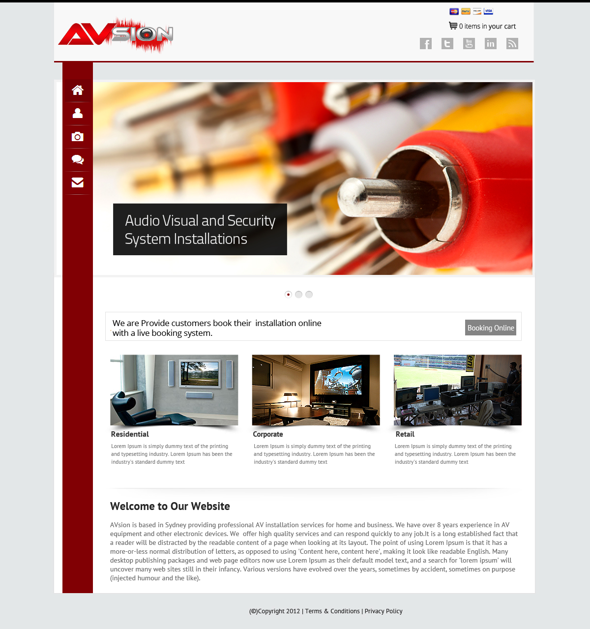 Web Design par OM pour AVsion | Design #1843435