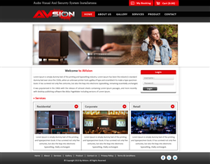 Web Design par sandeepkhunt pour AVsion | Design : #1838872