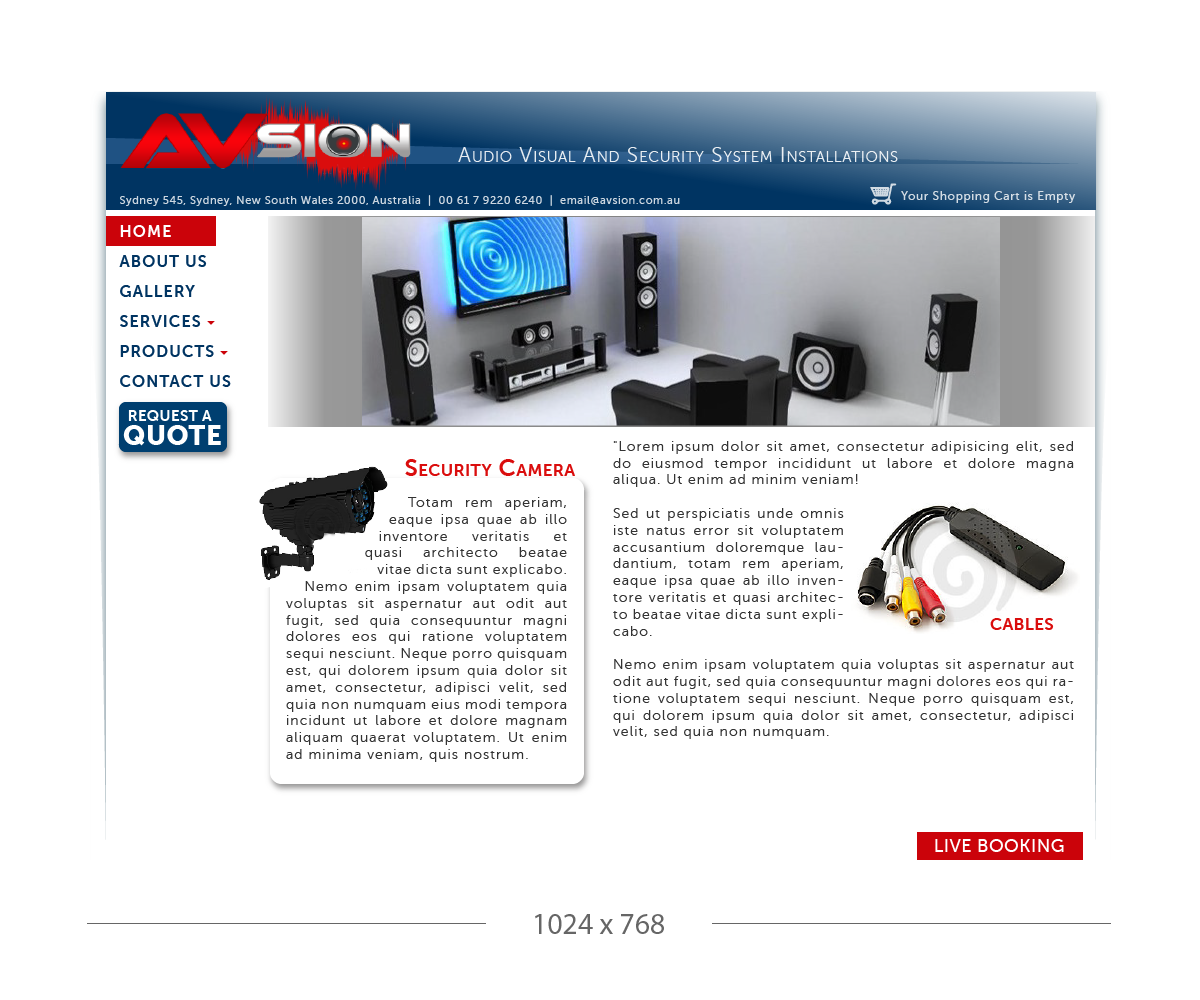 Web-Design von Meow Mix für AVsion | Design #1853573