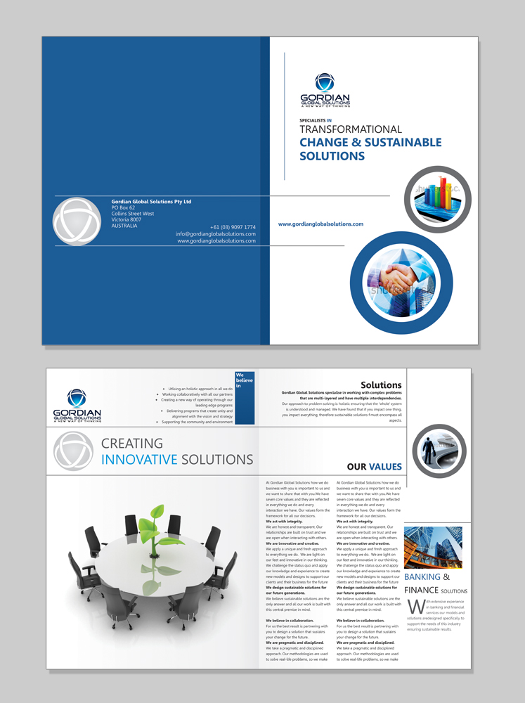 Brochure Design by Abhiranjan Yadav for Gordian | Design #1816071