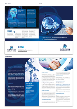 Brochure Design by san011 for Gordian | Design #1807498