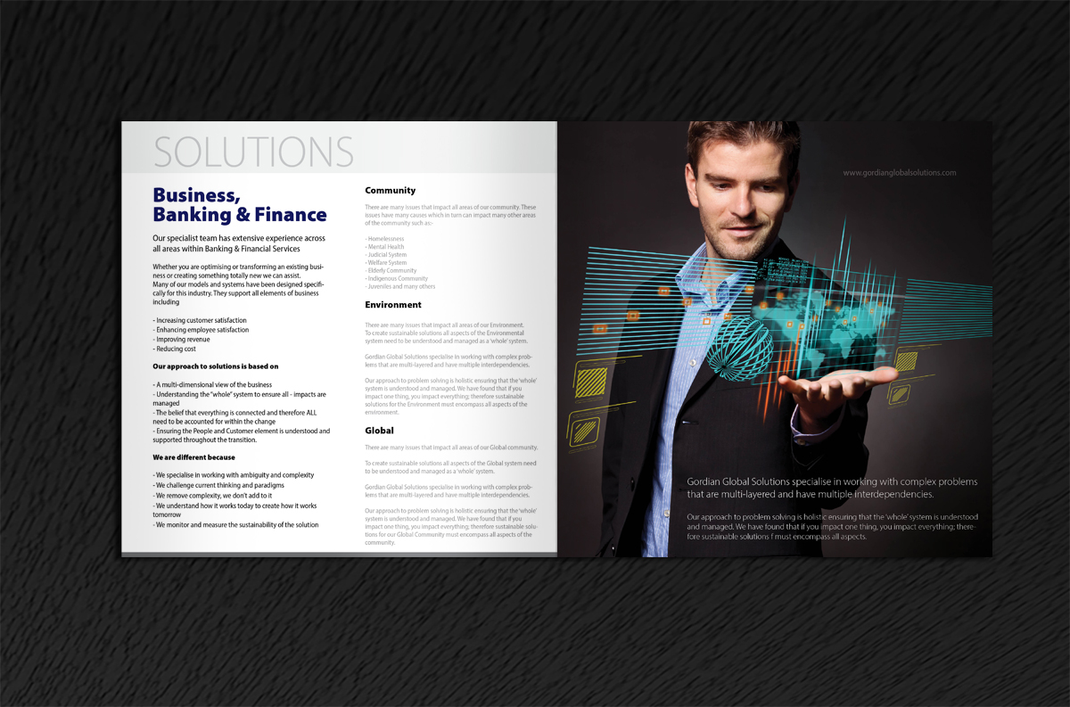 Brochure Design by Svetlin Angelov for Gordian | Design #1809266