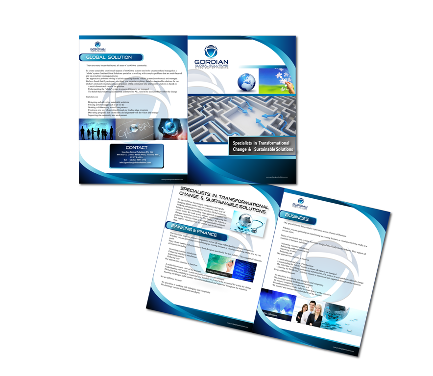 Brochure Design by nafizrahat for Gordian | Design #1805092