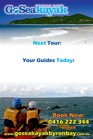 Design de Poster par Bel pour Go Sea Kayak @ Byron Bay | Design : #1797638