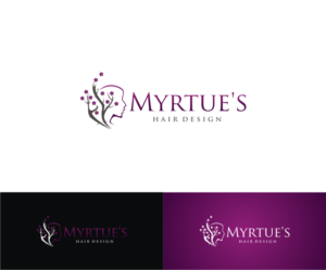 Logo Design by T I K H E - L M W for Myrtue''s Hair Design | Design: #6997171