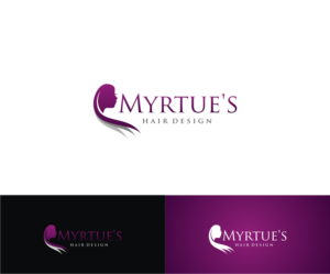 Logo Design by T I K H E - L M W for Myrtue''s Hair Design | Design: #6997172
