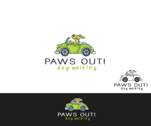 Paws Out! Dog Walking  | Diseño de Logo por Veronika K.