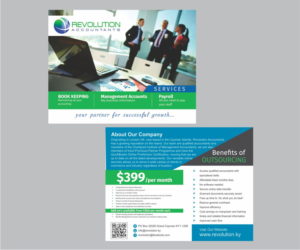 Design de Flyer par J Mahesh pour Revolution Accountants | Design : #7015722