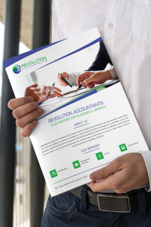 Design de Flyer par WirePaper pour Revolution Accountants | Design : #7061906