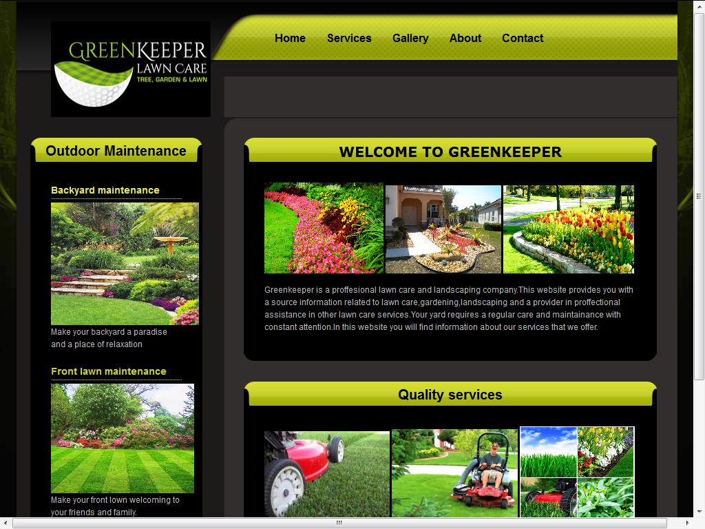 Web-Design von hartett für Greenkeeper Lawn Care | Design #1928368