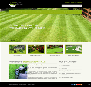 Web Design by pb for Greenkeeper Lawn Care | Design: #1870038