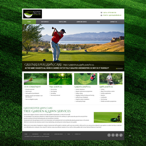 Web Design by pb for Greenkeeper Lawn Care | Design: #1870054