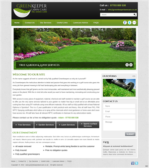 Web Design by pb for Greenkeeper Lawn Care | Design: #1870058