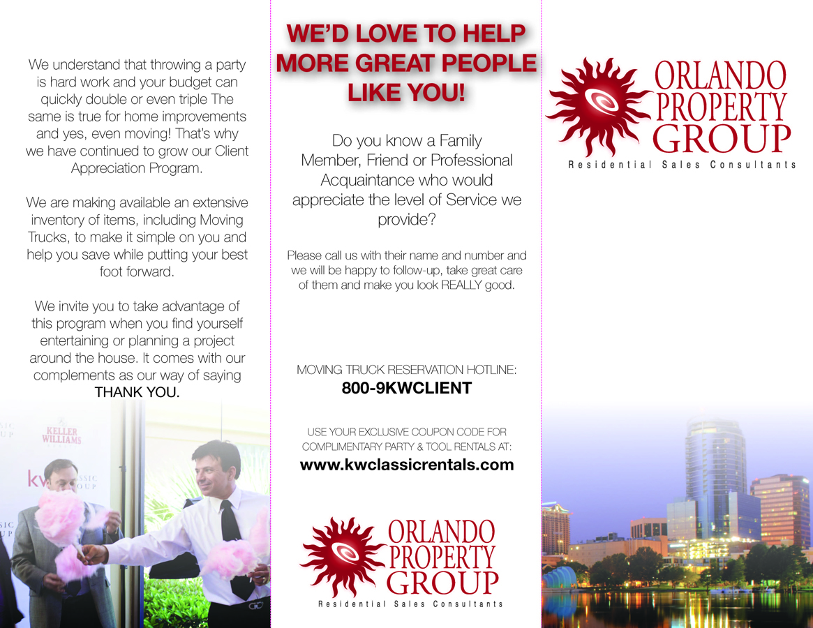 Broschüren-Design von Scott Deibel für Orlando Property Group | Design #1893632