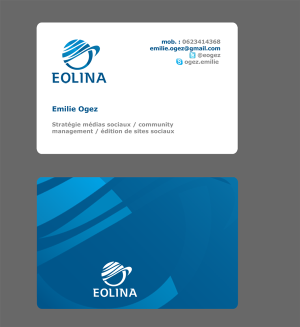 Visitenkarten-Design von Andrea für EOLINA | Design #364486