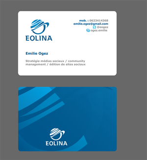 Business Card Design by Andrea for EOLINA | Design: #364486