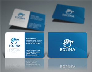 Business Card Design by Bo-design for EOLINA | Design #364231