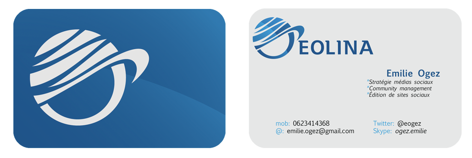 Business Card Design by BMF Design for EOLINA | Design #366368