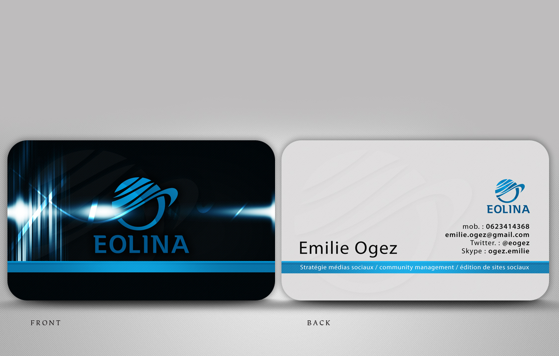 Diseño de Tarjeta de Presentación por disign para EOLINA | Diseño #363327