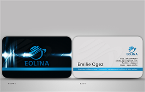 Business Card Design by disign for EOLINA | Design: #363327