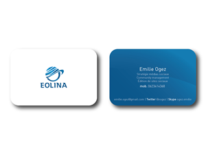 Business Card Design by Kadus Design for EOLINA | Design: #364149