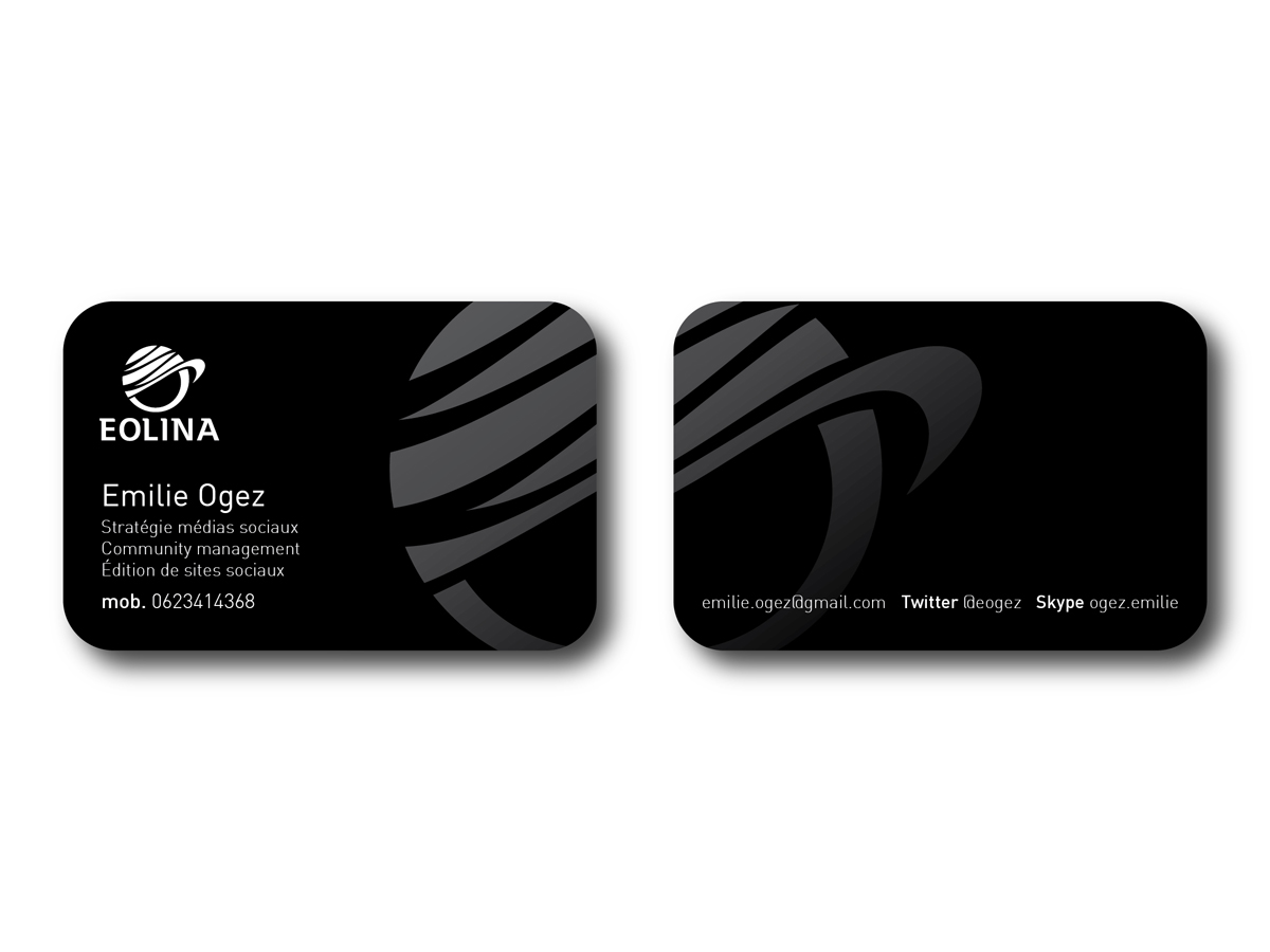 Business Card Design by Kadus Design for EOLINA | Design #364154