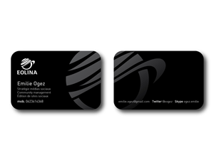 Design de Carte de Visite par Kadus Design pour EOLINA | Design : #364154