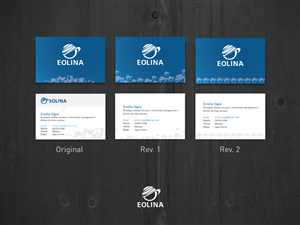 Business Card Design by Slimjim for EOLINA | Design: #399087