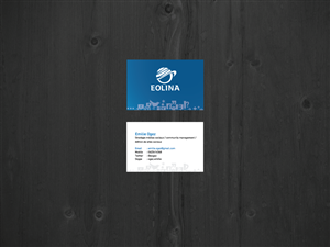 Business Card Design by Slimjim for EOLINA | Design: #402438