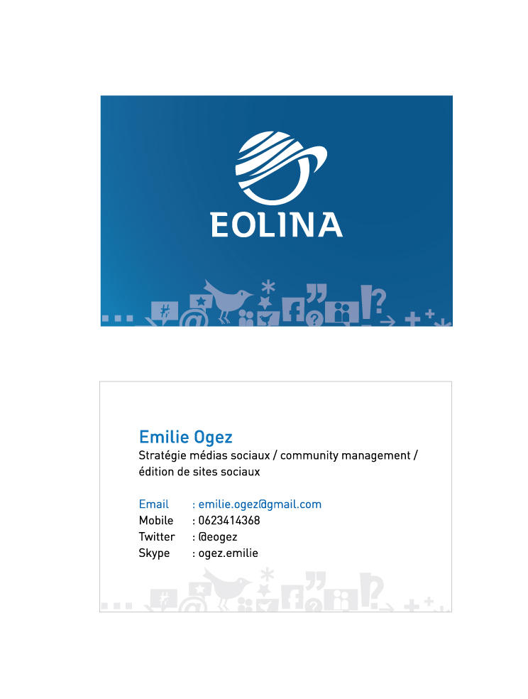 Visitenkarten-Design von Slimjim für EOLINA | Design #402456